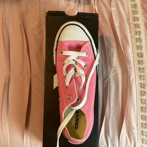 Converse Pink and White Sneakers Casual Style